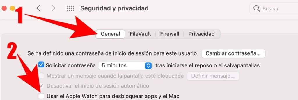 Flechas 1 y 2 
