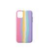 Funda Case iPhone Silicone Arcoíris