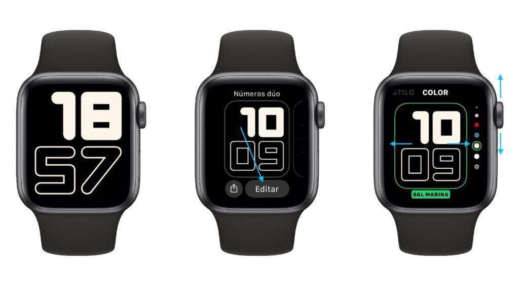 Personalizar las esferas desde el Apple Watch