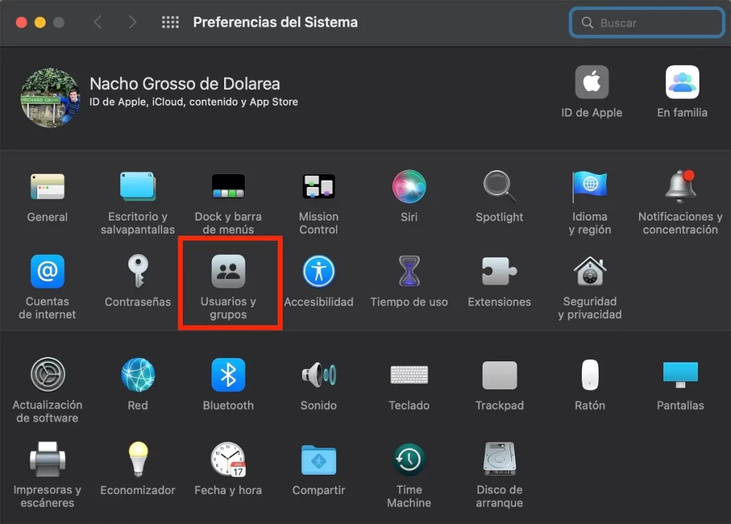 Preferencias del sistema