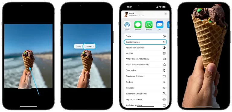 Aislar objetos iOS 16