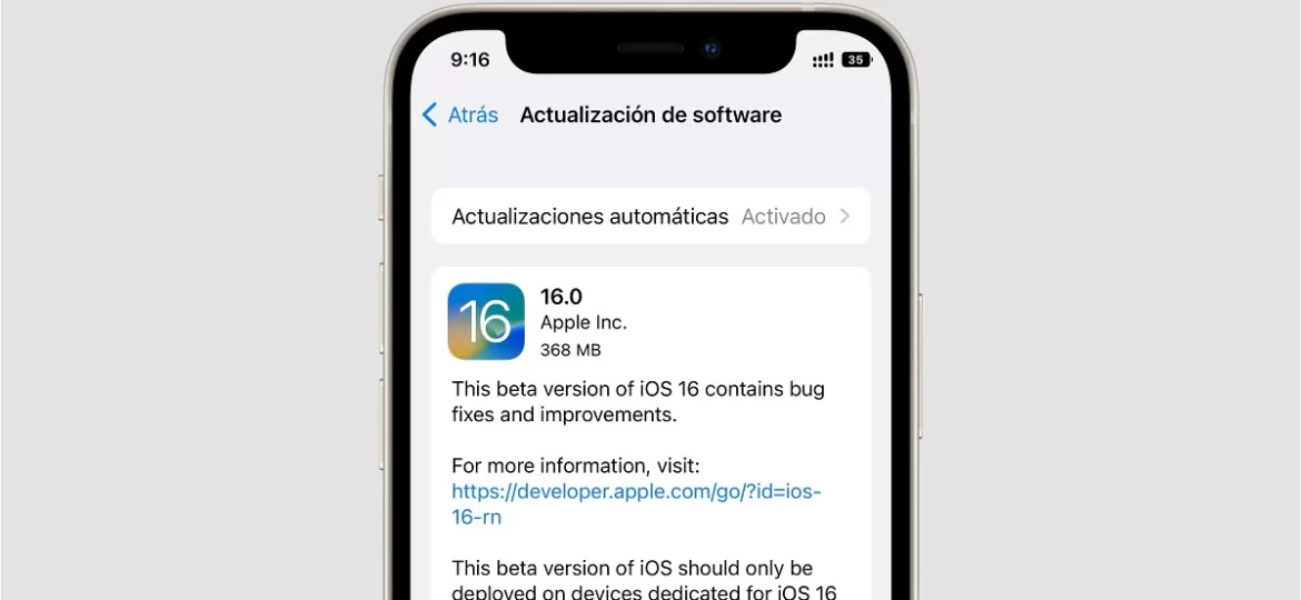 iOS 16 beta