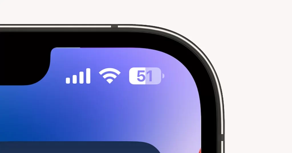 Porcentaje batería iOS 16