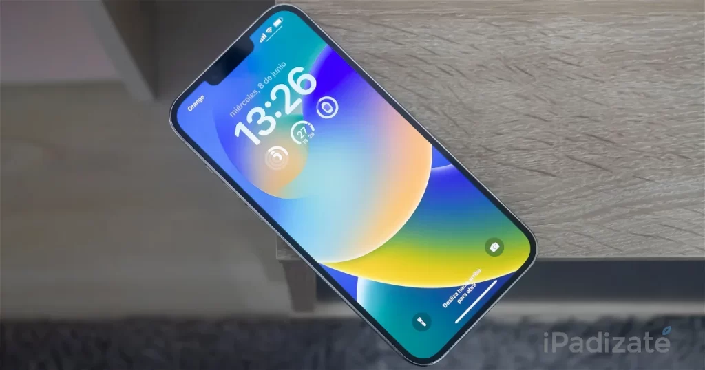 iPhone con iOS 16