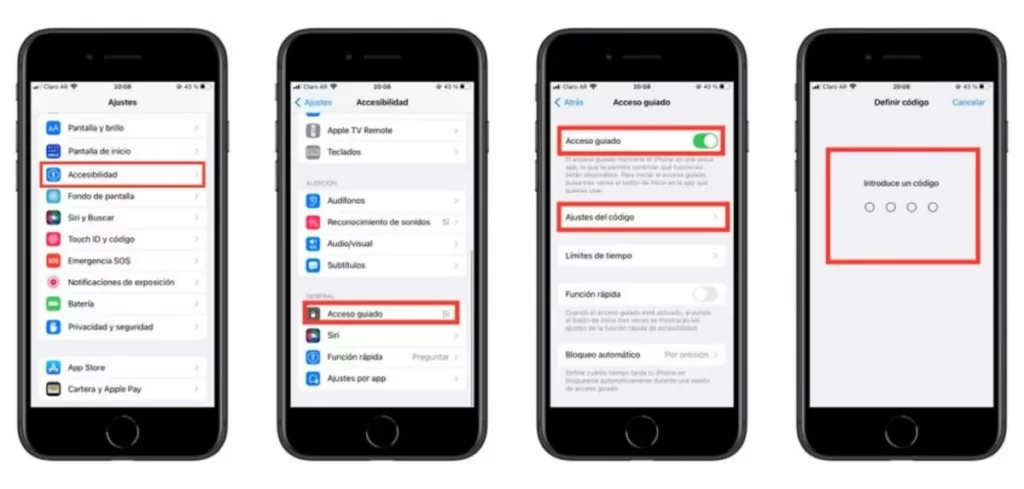 Acceso guiado iOS 16.3