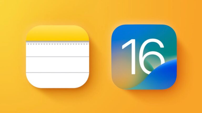 Notas iOS 16