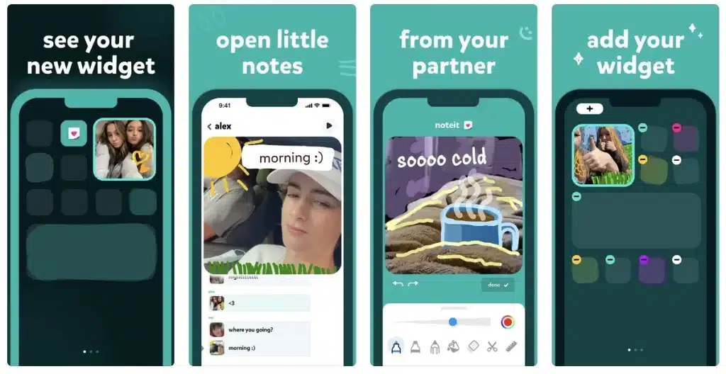 Noteit, un widget para parejas