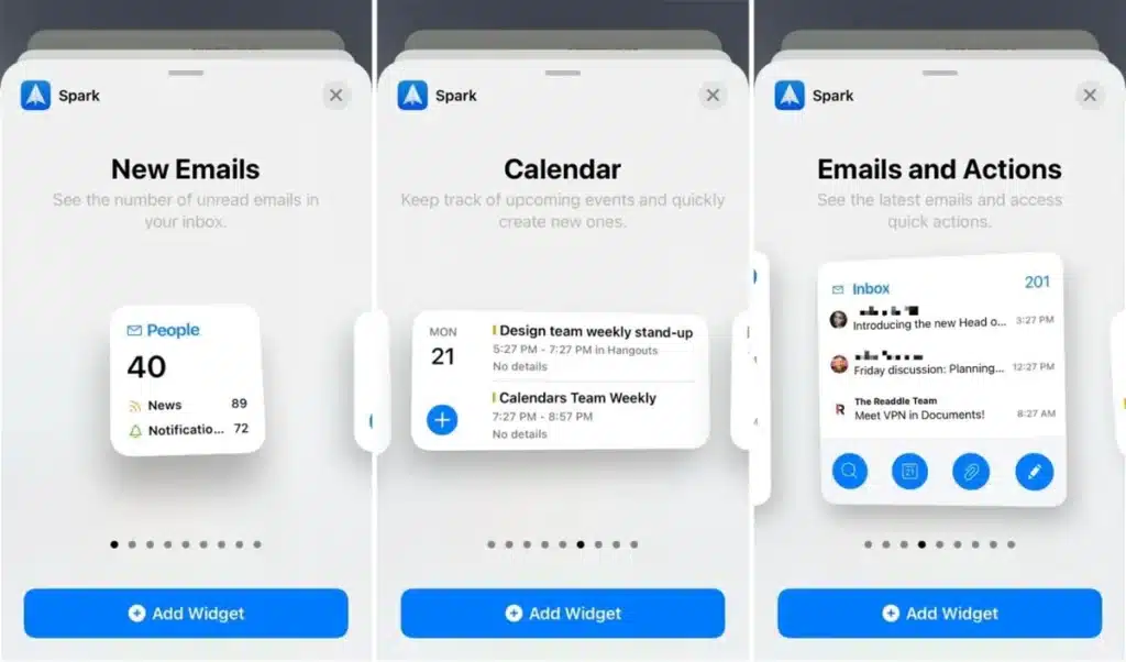 Widgets en Spark