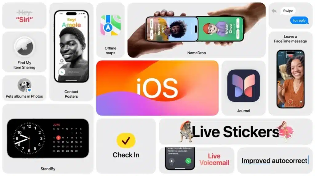 Novedades destacadas de iOS 17